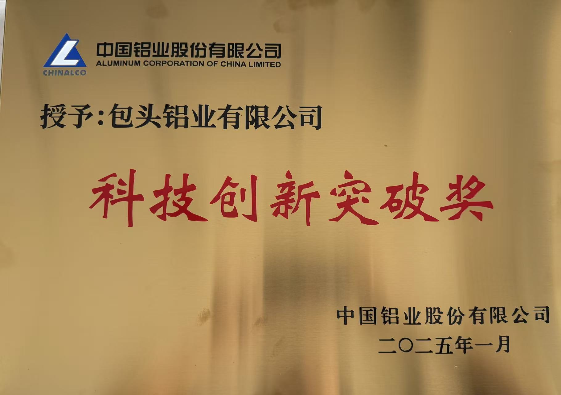 科技創(chuàng)新突破獎(jiǎng)